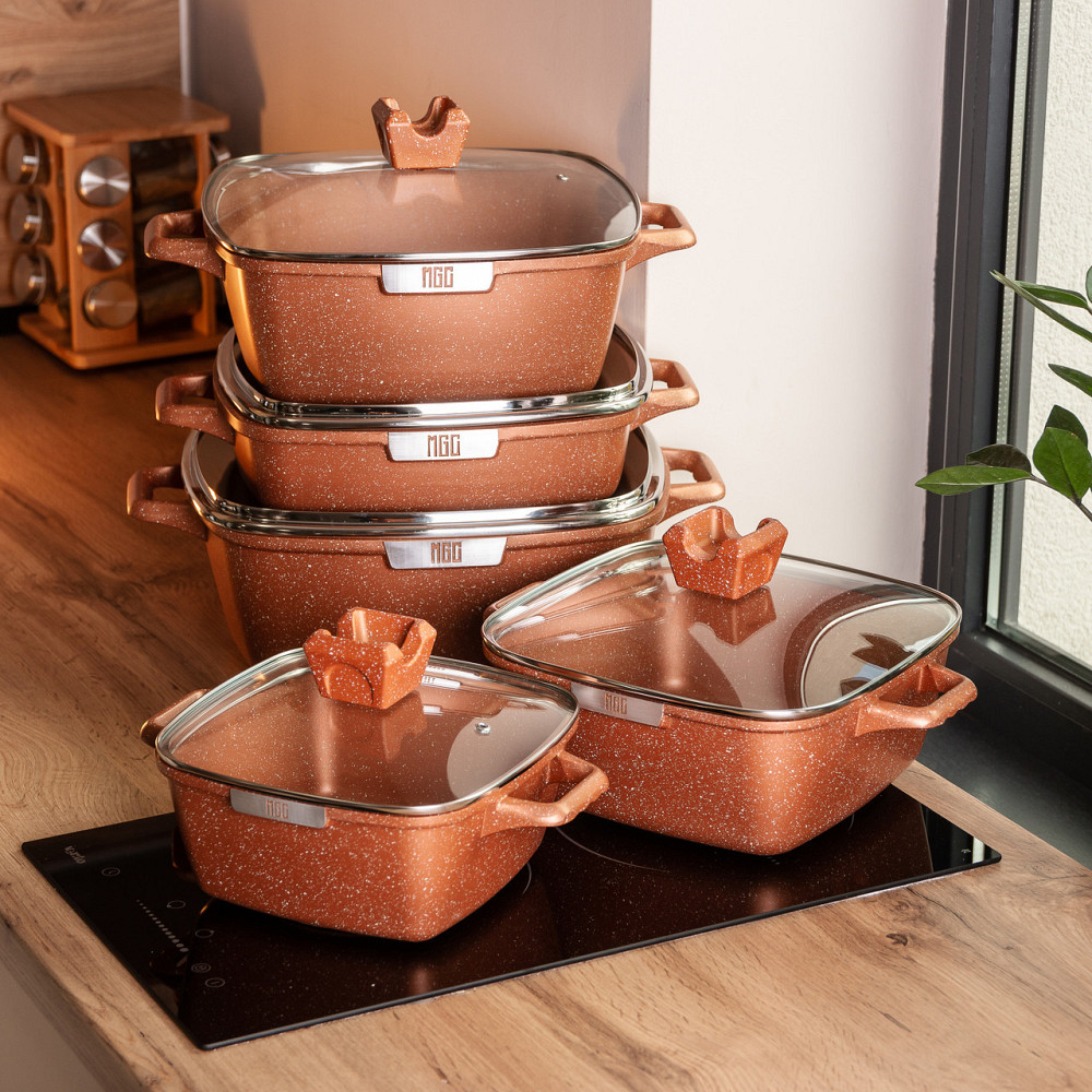 Набір з 5 алюмінієвих кастрюль з аксесуарами Київ - фото 6