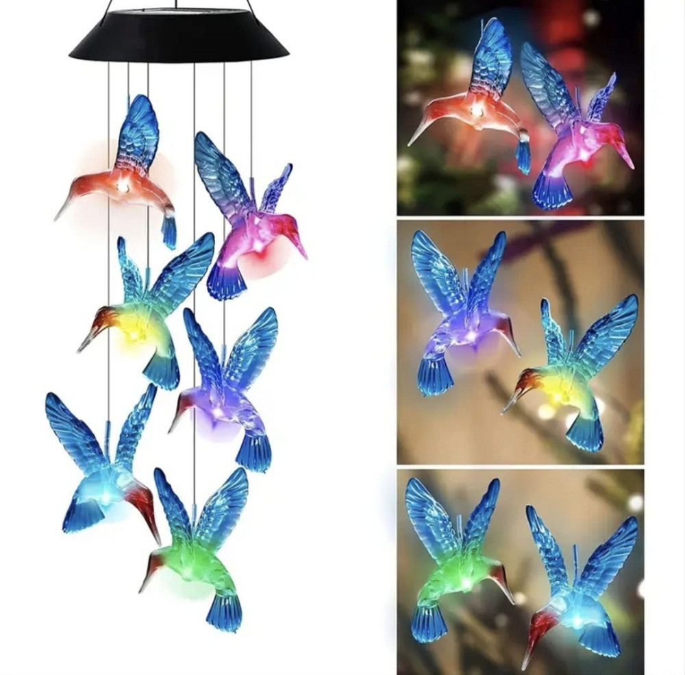 Світлодіодний вітряк на сонячній батареї 