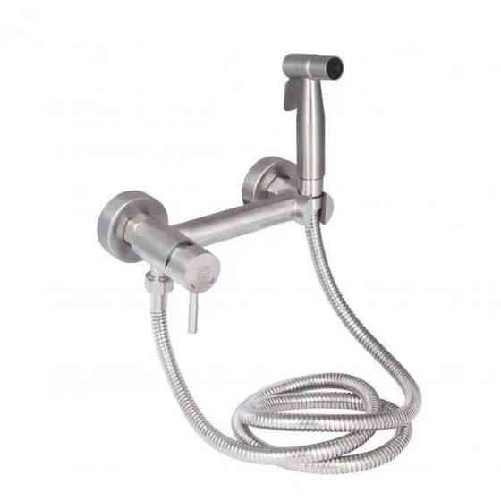 Набір для гігієнічного душу зі змішувачем Lidz Aria 02O-SES сатин (LD051AR43393) Київ