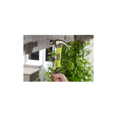 Молоток Ryobi столярний RHHCC450, 450г, магнітний утримувач, рукоятка скловолокно (5132006033) Вінниця - фото 4
