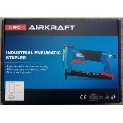 Степлер будівельний Airkraft пневмо професійний під скобу (12.7; 0.65 * 0.95; 6-16) (21PRO) Вінниця - фото 2