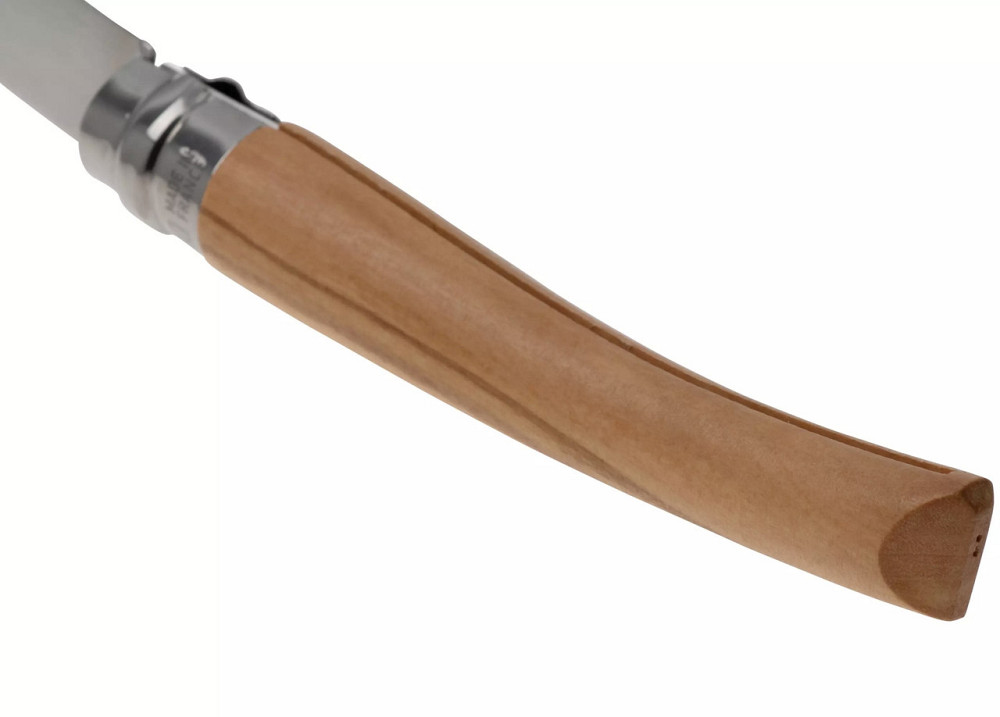 Кухонний ніж філейний складаний Opinel No.10 «Slim Olive» (002562) Нержавіюча сталь Нововолинськ - фото 7