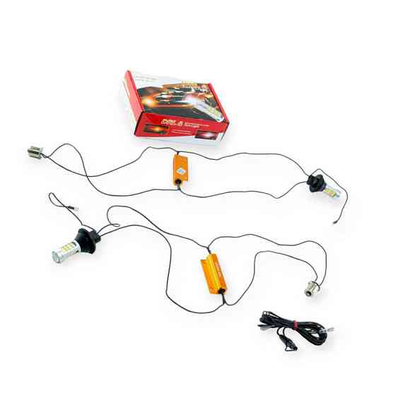 Ходовые огони с функ.пов. 12V (БЕЛЫЙ ЖЕЛТЫЙ) рез. патрон 1156 (А 12-21) Мукачево