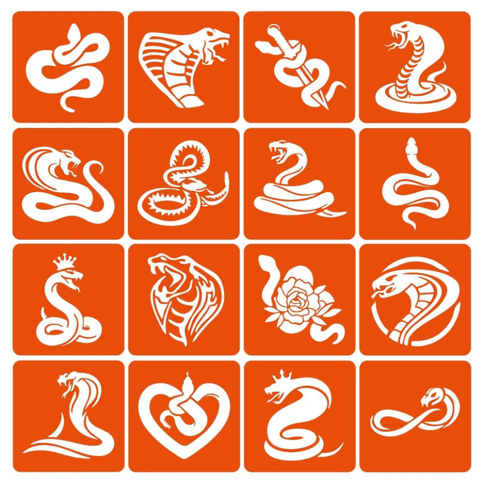 Набор трафаретов для биотату 