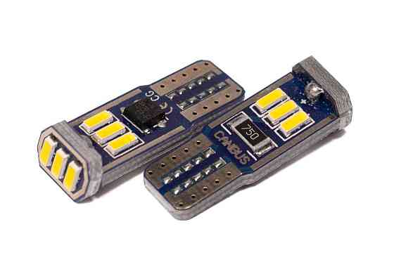 Светодиодная лампа StarLight T10 9 диодов 4014 12V 0.3W WHITE / печатная плата / мультиполярная Харьков