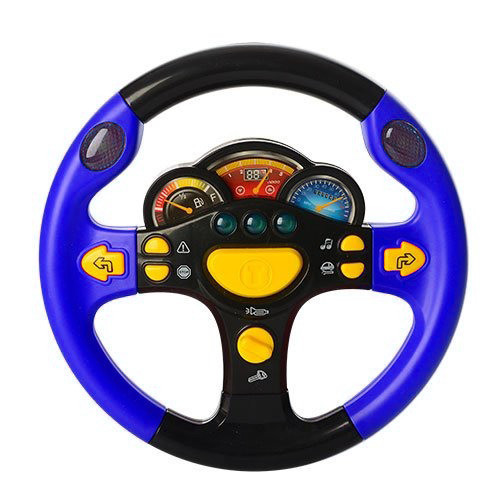 Дитячий автотренажер "Я теж рулю" 7737 музичний  Синій Вінниця - фото 1