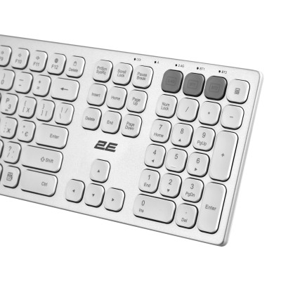 Клавиатура 2E KS270 109key Wireless UA Silver/White (2E-KS270WBWH_UA) Винница - изображение 11
