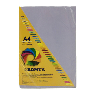 Папір Romus A4 160 г/м2 100sh Lilac (R51284) Вінниця - фото 1