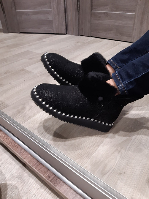 Уггі жіночі короткі замшеві 38 чорний Київ - фото 3