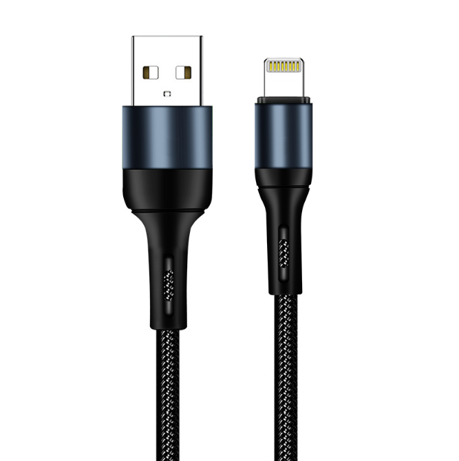 Кабель USB Lightning ColorWay CW-CBUL045-BK 2,4A 1м чорний Житомир - фото 4