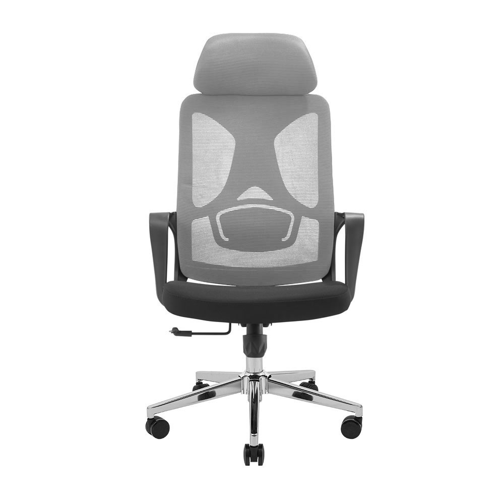 Офісне крісло керівника Monero Хром M1 Tilt Чорно-сірий Київ - фото 2