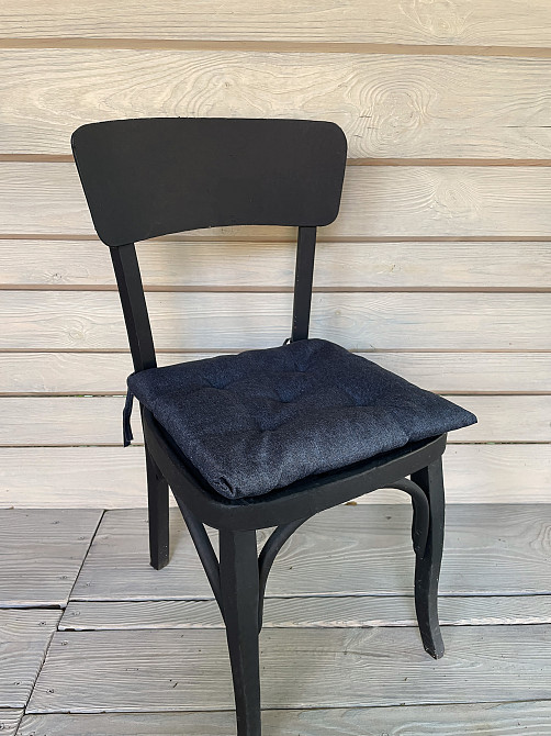 Подушка для стільців (38x38х5 см) Decorator Sawana колір темно-синій 84-039 Київ - фото 3