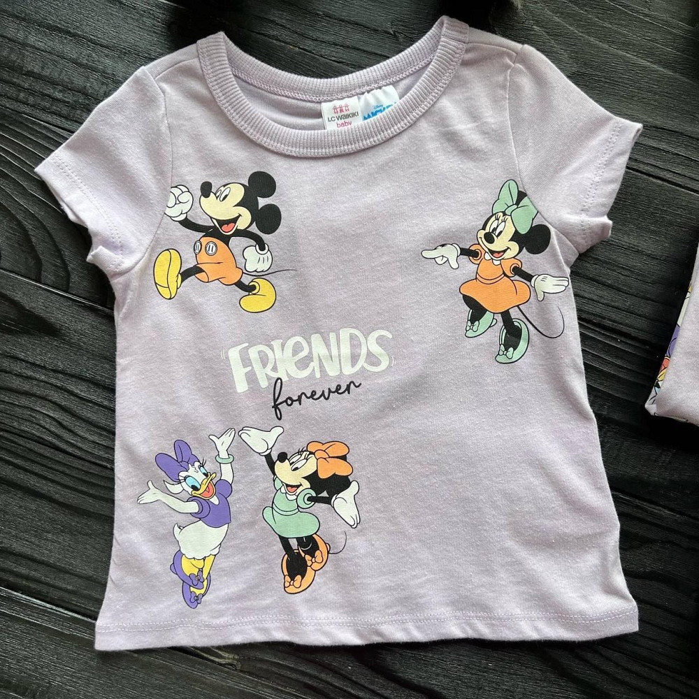 Дитяча Футболка для Дівчинки з принтом Disney LC Waikiki Бузкова 18-24міс (86-92см) Київ - фото 2