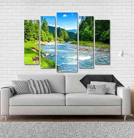 Модульна картина Гірська річка Art-159_5 Київ