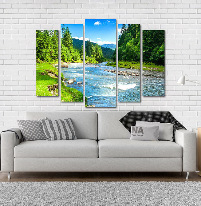 Модульна картина Гірська річка Art-159_5 Київ - фото 2