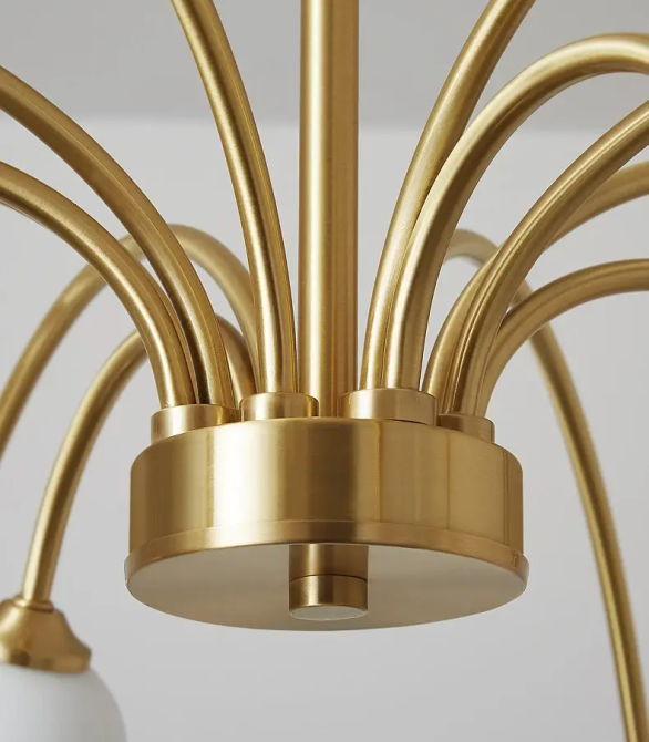 Світлодіодна люстра Венера 5041 (Золота) на 9 плафонів Київ - фото 4