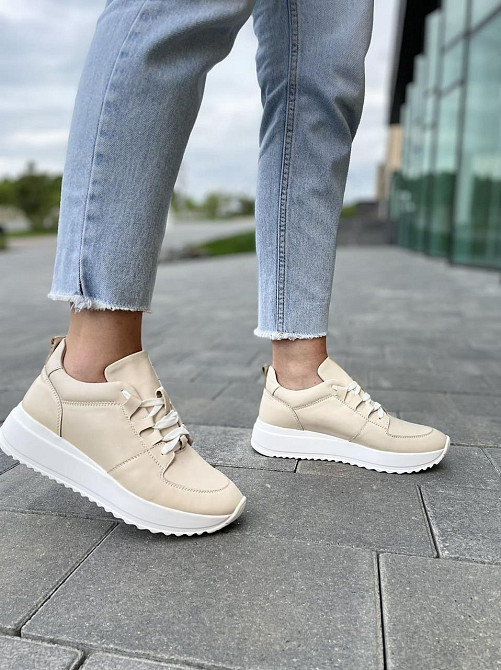 EMELI Кросівки жіночі EMELI 011/8 бежеві (весна-осінь, шкіра натуральна) (5019) 36-41 Коломыя - изображение 6