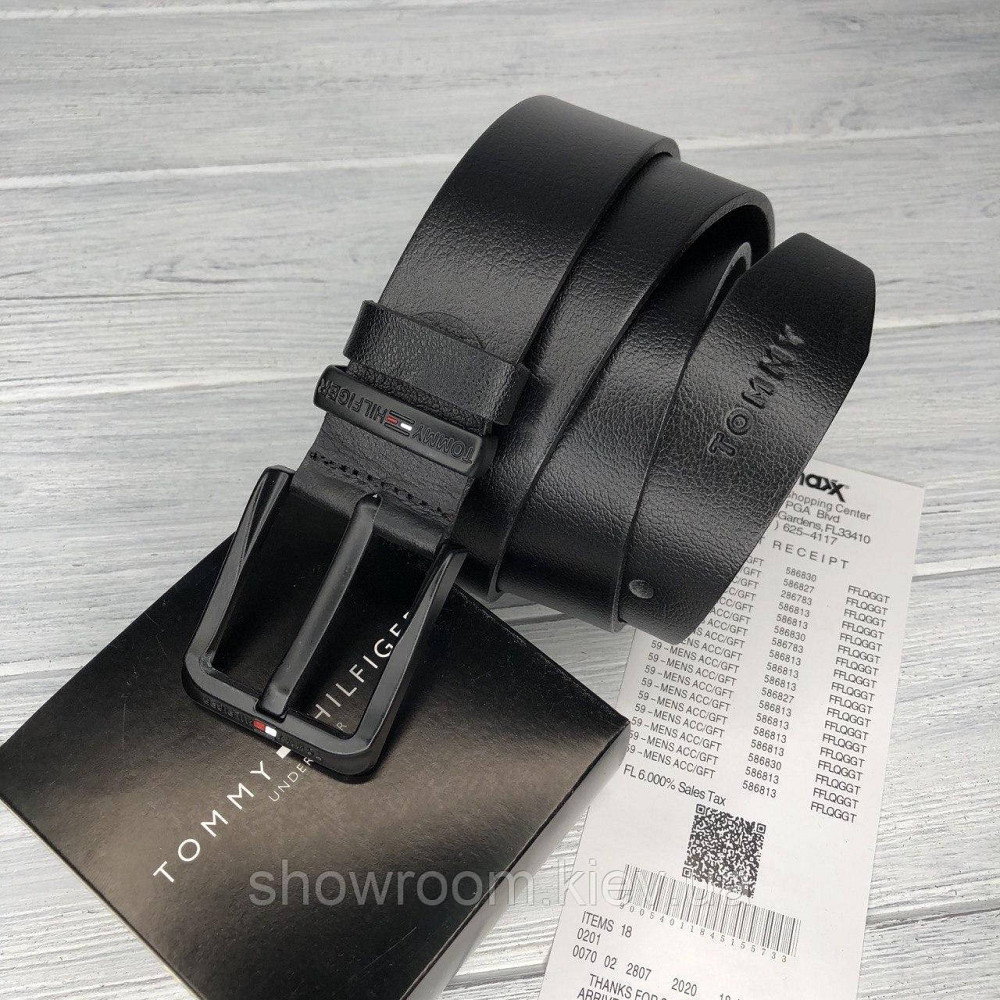 Мужской кожаный брендовый ремень (045) Киев - изображение 3