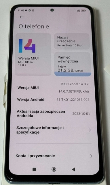Смартфон Xiaomi Redmi Note 10 Pro 6+2/128GB Glacier Blue. 120hz. Київ - фото 3