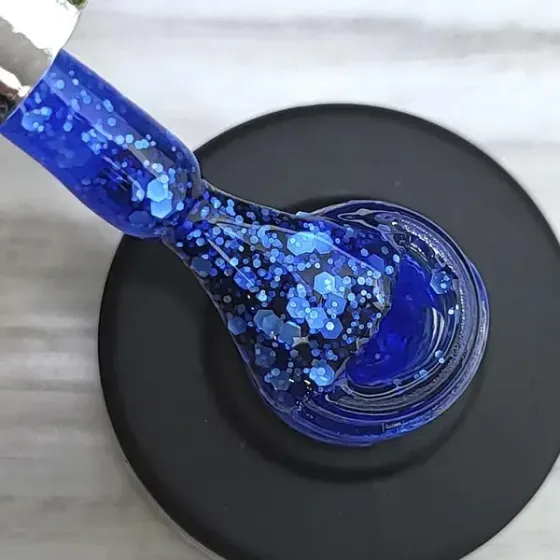 Гель-лак SAGA Marmelade №10 летняя коллекция оттенков мармелада (голубой с хлопьями), 9 мл Киев