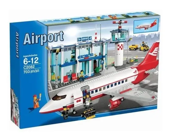 Конструктор Аеропорт, 703 деталей сумісний із lego-лого Київ