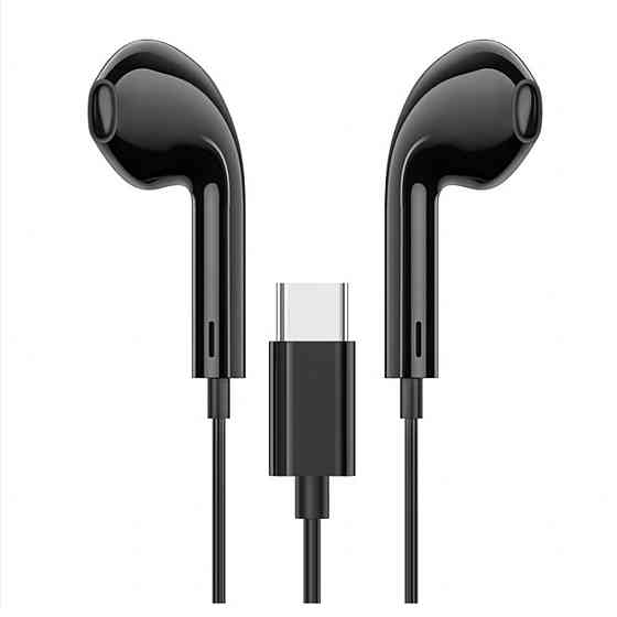 Навушники HOCO M101 Crystal joy Type-C wire-controlled digital earphones with microphone Black Київ