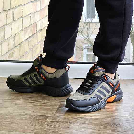 Чоловічі Кросівки Adidas Waterproof Колір Хакі Адідас Зелені (розміри: 40,41,42,43) ВідеоОбзор Дніпро