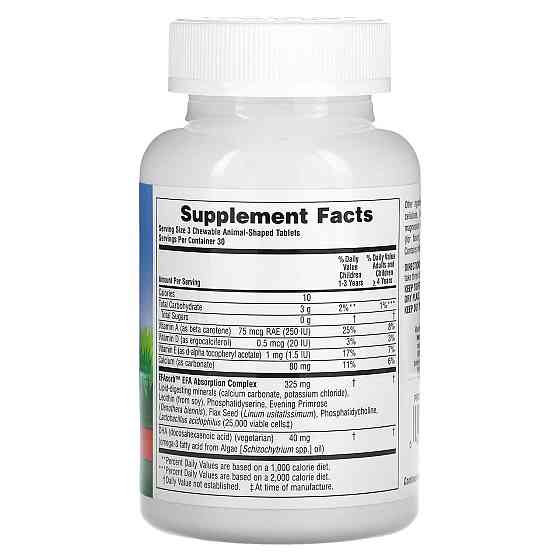 Риб'ячий жир для дітей Nature's Plus Animal Parade DHA for Kids 90 жов конф вишня Київ