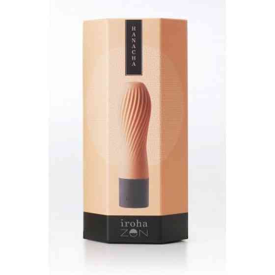 Мини вибратор нереалистичный Zen Iroha Tenga, медицинский силикон, персиковый Sex Aura Киев