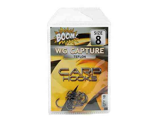 Гачок для мирної риби Wide Gape Сapture №8 (10 шт/уп) (Teflon) ТМ BOOM Київ