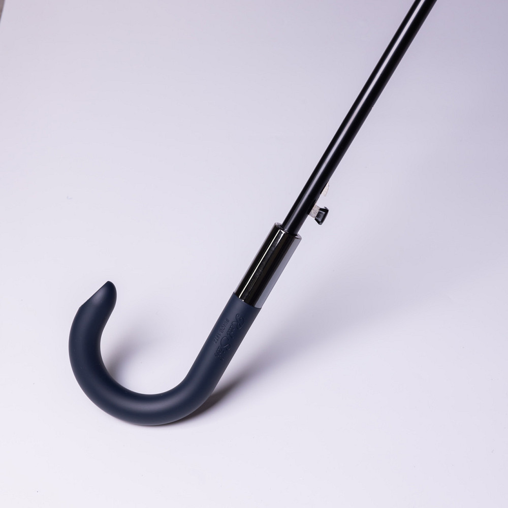 Класична парасолька-тростина напівавтомат з поліестеру 16 спиць діаметр 117 см Синя HP-23-4BL Коломыя - изображение 3