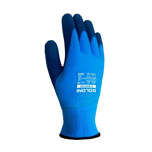 Рукавички 4515 трикотаж латексне покриття неповний облив р.10(XL) блакитний D-WINTER ДКГ Житомир