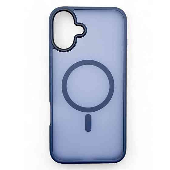 Чохолнакладка BeCover Metal Buttons Case MagSafe для Apple iPhone 16 Plus Blue (712094) Синій Харьков