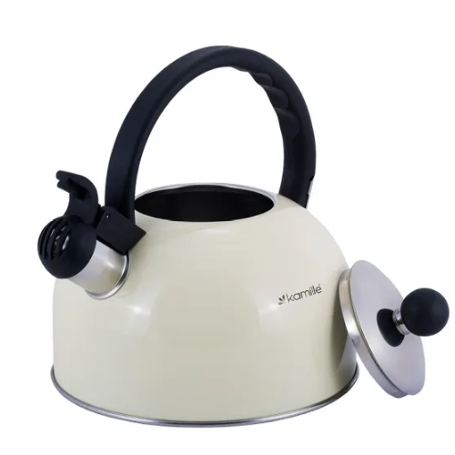 Чайник 2,5л зі свистком (салатовий,кавовий,беж) 0679A KAMILLE Житомир - изображение 7