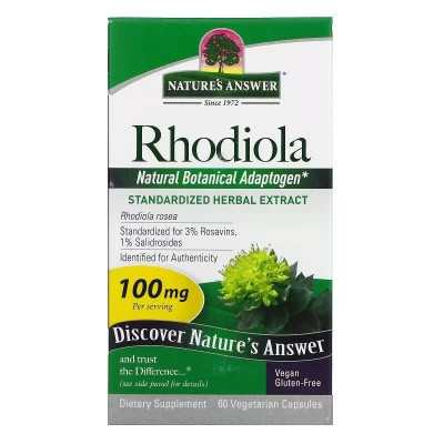 Трави Nature&apos;s Answer Родіола, 100 мг, Rhodiola, 60 вегетаріанських капсул (NTA-16426) Вінниця - фото 2