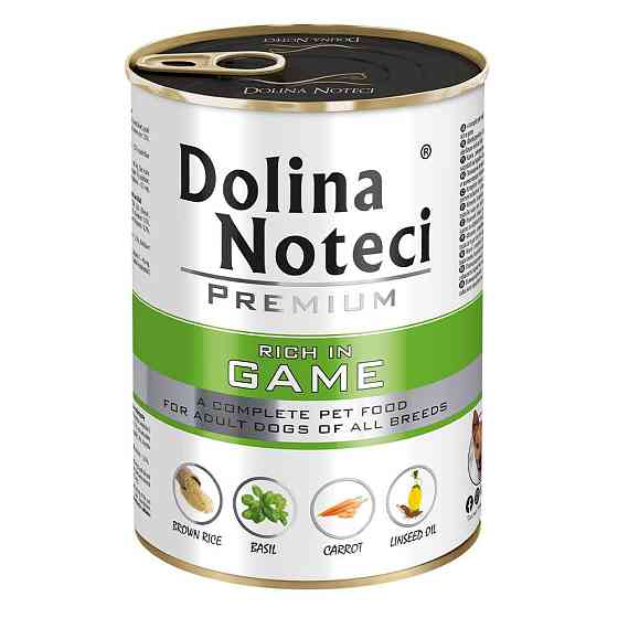 Dolina Noteci Premium (Долина Нотечі Преміум) консерва вологий корм для собак з дичиною (банка) 400 г. х 24 шт. Запоріжжя