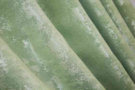 Комплект готових штор VR-Textil Жакард Sultan XO № 1147ш Світло-оливковий 100х270 см 2 шт (31-442) Київ