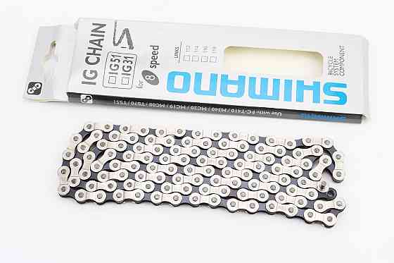 Ланцюг приводний 1/2х3/32х116L 7/8 швидкостей, сріблясто-чорний IG 51, НЕ оригінал Київ