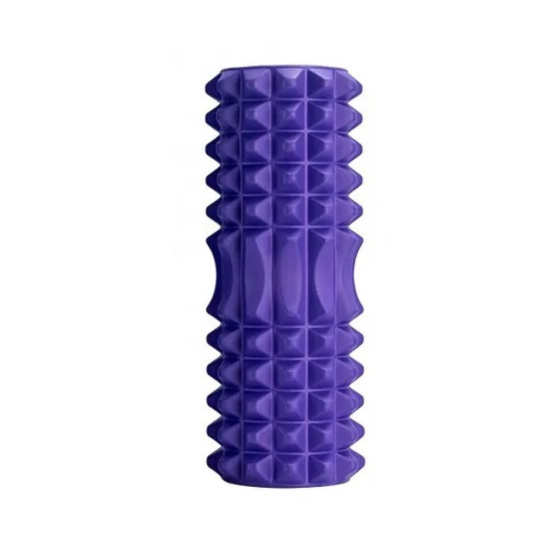 Ролик массажный для йоги и фитнеса,валик гимнастический, фиолетовый 33 х 13 см Каменец-Подольский