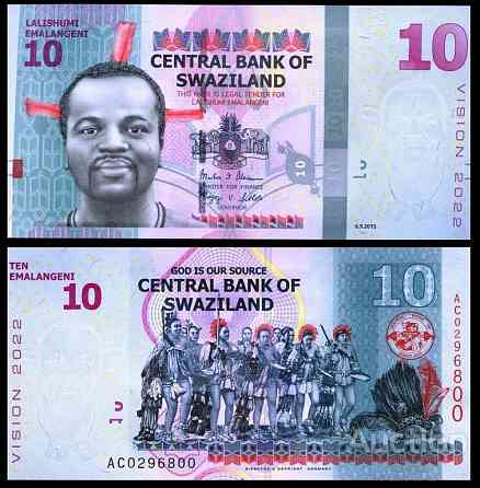 Свазіленд / Swaziland 10 Emalangeni 2014 UNC Полтава