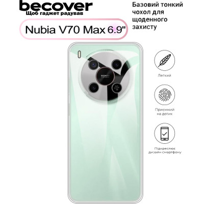 Чехол для мобильного телефона BeCover Nubia V70 Max Transparancy (713565) Винница - изображение 1