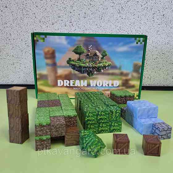 Магнітний конструктор майнкрафт 106 магнітних блоков водоспад Dream World LZCK 018 Хмельницький