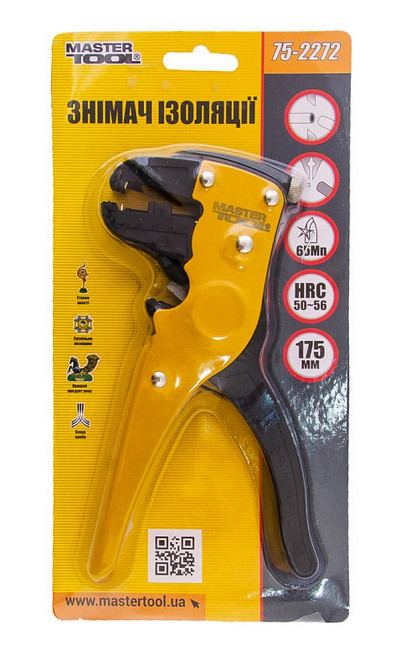 Знімач ізоляції автоматичний MASTERTOOL 0.2-5.5 мм² Mn65 75-2272 Коломия - фото 2