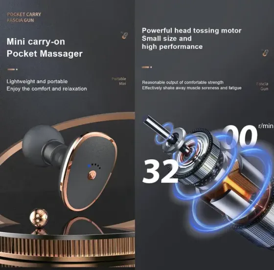 Портативный массажный мини-пистолет MGE-013 XL-566 Коломия