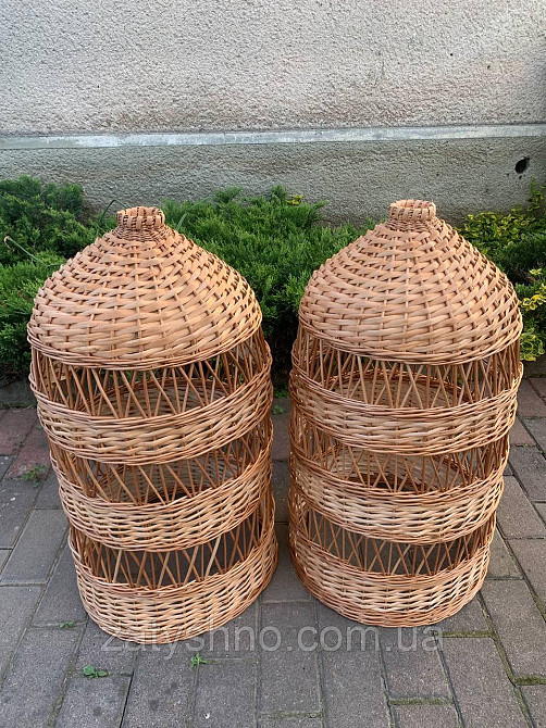 Люстра плетеная  высокая  в кафе Киев - изображение 3