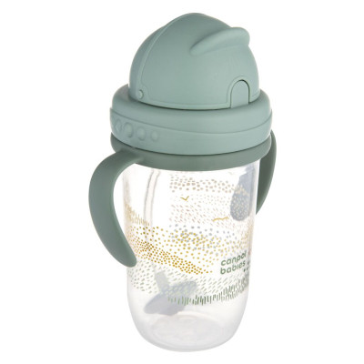 Поїльник-непроливайка Canpol babies MOUNTAINS з трубочкою і обтяжувачем, 270 мл, зелена (56/620_gre) Вінниця - фото 2