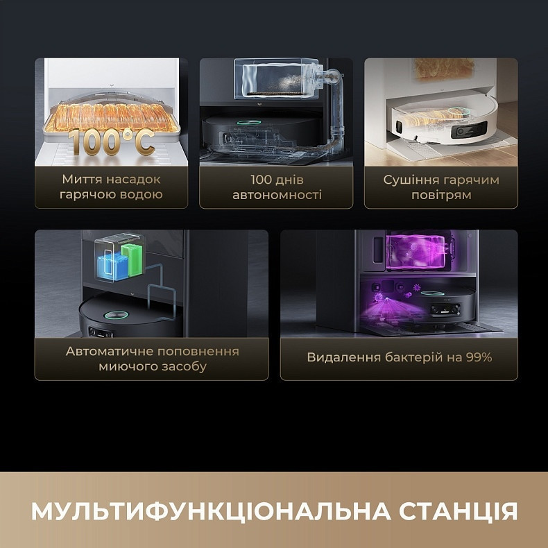 Робот-пилосос Dreame Aqua 10 Ultra Track Complete Black (RLR81CE-1-BL) ( 10999 ) Харків - фото 12