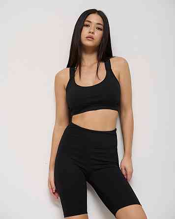 Велосипедки женские в рубчик Nicoletta 10075 XL, Черый Киев