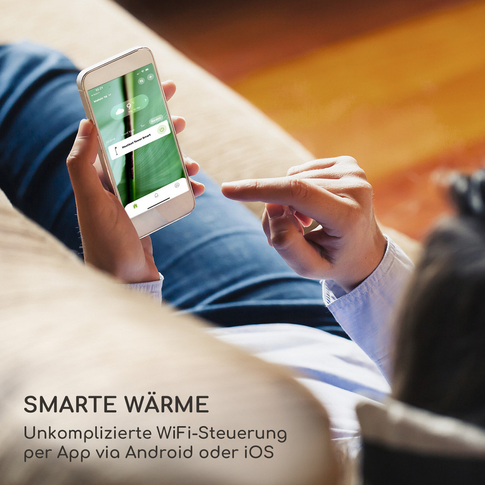 Настінний інфрачервоний нагрівач для патио Heatbell IPX4 800/1200/2000 Вт на відкритому повітрі білий Рівне - фото 2