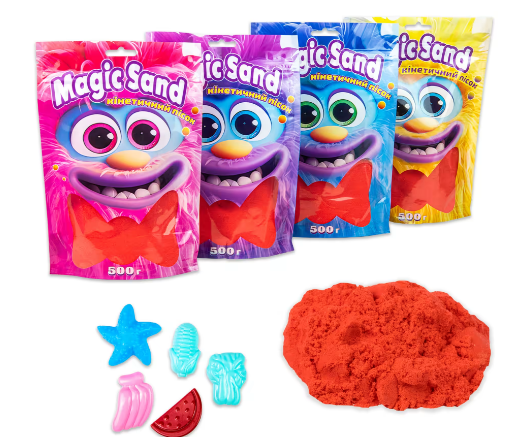 Magic sand в пакеті 39403-6 червоний, 0,500 кг, шт Київ - фото 1